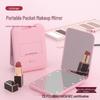 Портативное светодиодное зеркало для макияжа с 2-кратным увеличением - Ручное, складной дизайн