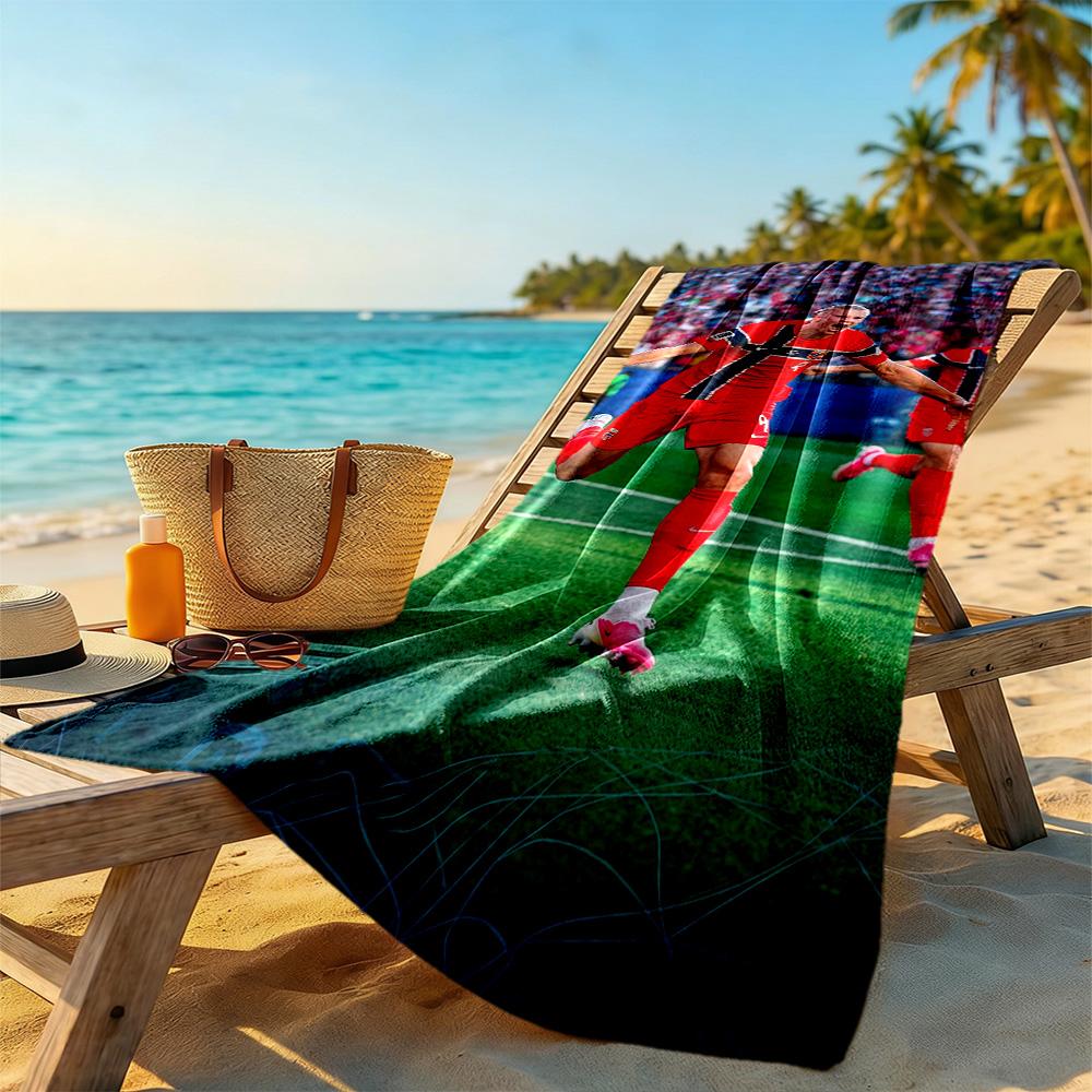 Haaland Beach Towel Soft Durable Quick-Dry Comfortable Lightweight Perfect for Traveling Yoga Camping and Swimming