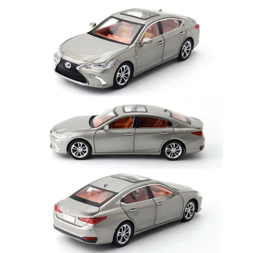 1/24 Lexus ES300h Car Toy for Children Diecast Miniature Model Pull Back Sound & Light Door Openable Collection Gift for Boys
