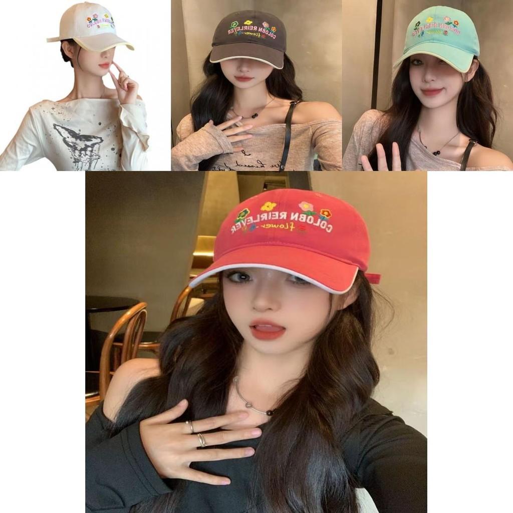 Adorable Floral Pattern Baseball Cap For Women Featuring Soft Cotton Fabric And Breathability