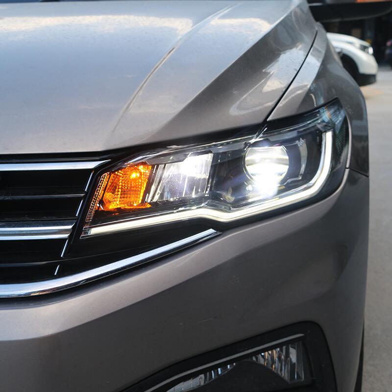 19-21 Bora Headlight Upgrade: Blue LED DRL Bi-Beam Lens Assembly