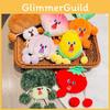 Cuddly Soft And Cartoon Vegetable Plush Coin Purse Keyring For Everyone