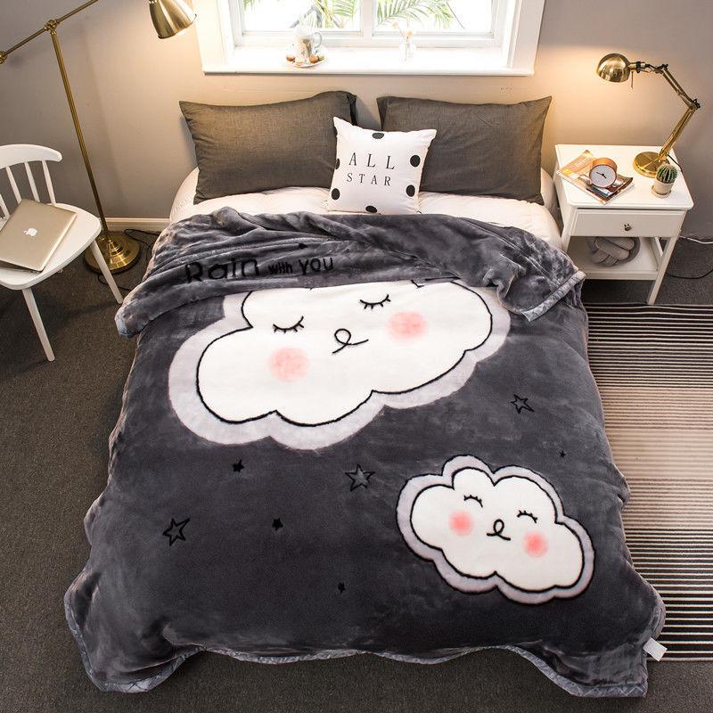 Высококачественное одеяло из кораллового флиса, теплое одеяло, супер теплое и мягкое, двустороннее плюс флисовое, теплая и дышащая простыня, одеяло для сна