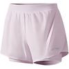 Campus Series Quick-Dry Yoga Running Training Shorts Women Shorts Lotus-Pink Purple YKSU100-2