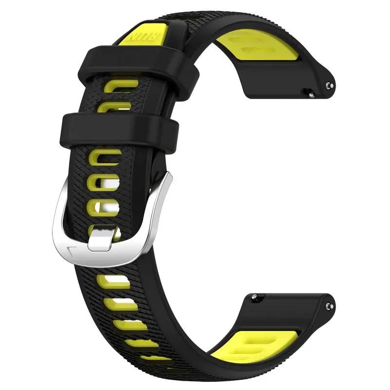 20 мм силиконовый ремешок для Garmin Forerunner 165 245 645 Music Venu 2 SQ2 Plus Vivoactive 6 5 3 Samrt Watch Bracelet Case Watchband