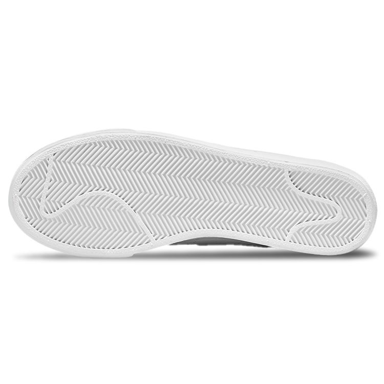 Nike Blazer на низкой платформе, тройные белые женские кроссовки, черные DJ0292-100