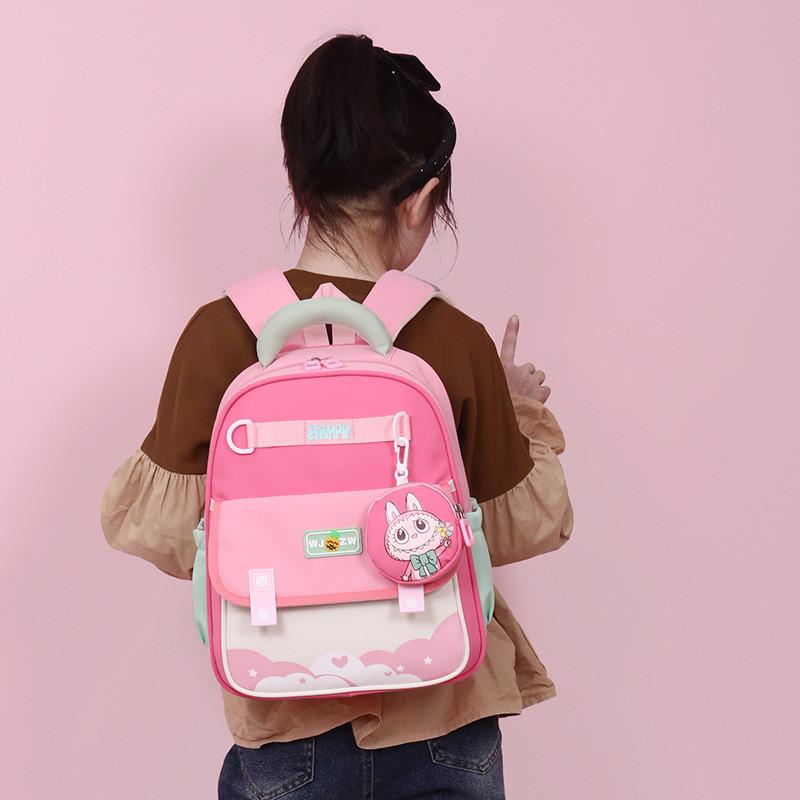 Childrens Letter Backpack With Adjustable Shoulder Strap Zipper Design