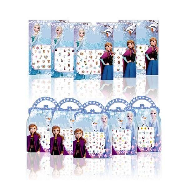 Детские наклейки для ногтей принцессы, разные цвета, набор из 10 наклеек принцессы для ногтей (всего 10 листов)