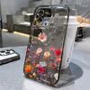 Прозрачный чехол для телефона с цветочной лозой для iPhone 16 Pro Max Чехол iPhone 11 17 12 13 14 15 16e XS XR X SE 2020 8 7 Plus Цветочный чехол