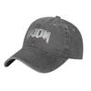 Doom Eternal Mkeau1hfryc-2 Men Women Baseball Caps Denim Caps Hat Classic Outdoor All Seasons Travel Adjustable Fit Snapback Hat