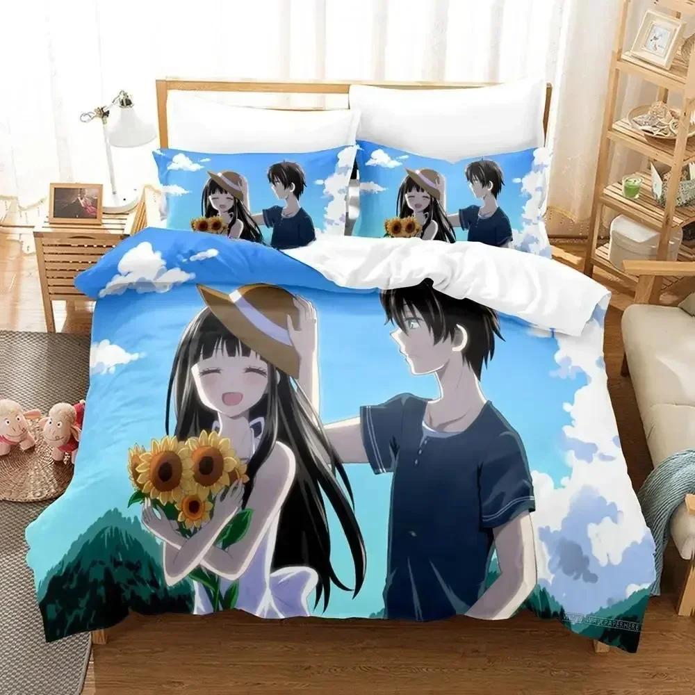 Новый Постельный Комплект Хёка Односпальный Полуторный Двуспальный Кингсайз Комплект для Кровати Взрослый Детский Спальня Комплекты Пододеяльников 3D Принт Аниме Комплект Постельного Белья