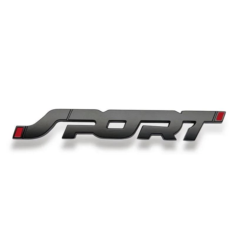 SHNU9 3D Metal Sport Logo Rear Trunk Emblem Badge Stickers Car Styling Accessories For Ford Focus Mondeo Explorer FIESTA EDGE