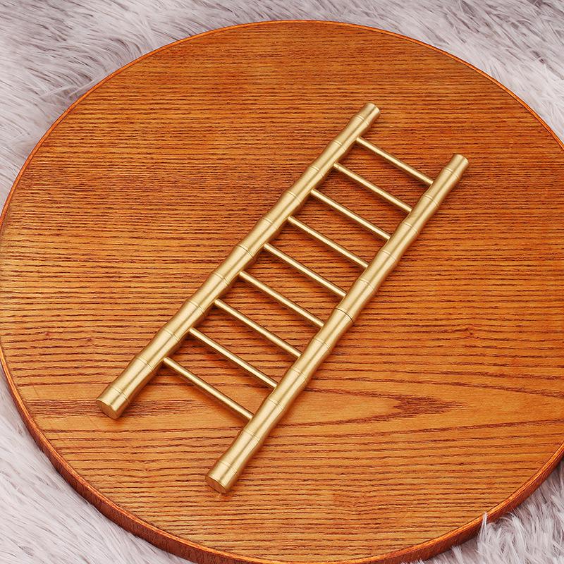 Brass Bamboo Ascending Cloud Ladder: Handcrafted Home Decor & Housewarming Gift