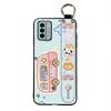 Cartoon Protective Phone Case For Nokia G22 Fashion Design Lanyard Shockproof Phone Holder Back Cover Anti-dust Ring