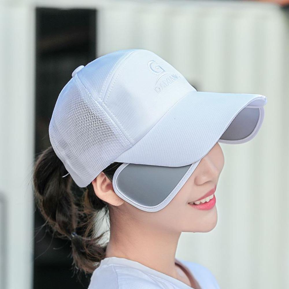 UV Protection Long Visor Baseball Cap Waterproof Men's Sunshade Cap Outdoor