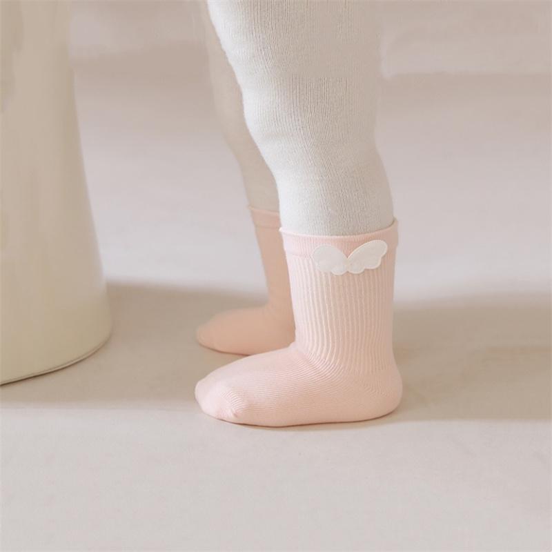 Newborn Cotton Baby Socks For Girls Boys Cute Wing Infant Short Spring Socks For 0-5Years