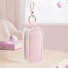 Jewelry Storage Box with Zipper Closure Protective Interior Lining Velvet Jewelry Holder Easy Carrying Keychain