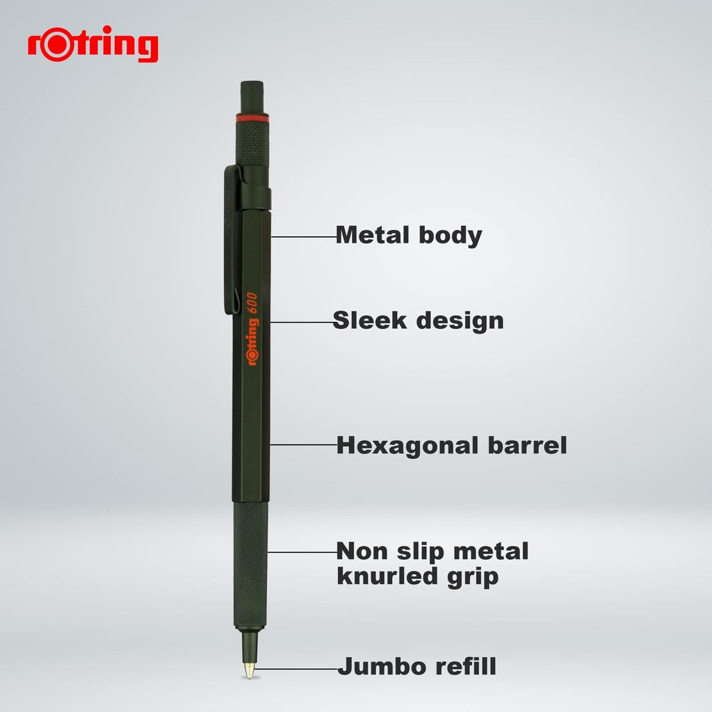 Rotring Ballpoint Pen Camouflage Green 600 2114263 rOtring Mechanical Pencil Luxury Writing Instrument Stationery Made In Germany Drafting Pen