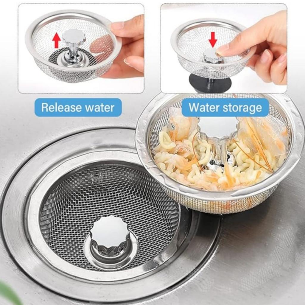2 шт. фильтр для кухонной мойки с ручкой и пробкой корзина для слива кухонной мойки/пробка/заглушка из нержавеющей стали фильтр для слива кухонной мойки сетчатый фильтр