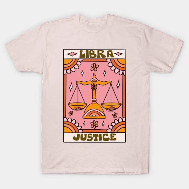 Libra Tarot Card T-Shirt S-5XL Fast Shipping