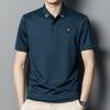 Men's T-shirt Spring Lapel Dad Casual Business Hot Diamond Polo Shirt Middle-aged Bottoming Top