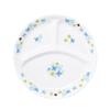 [Official] OGISO (Ogiso) - Nursery School Adoption! 22cm Reinforced Porcelain Lunch Plate with Three Compartments, Blume Blue, 17261330B100