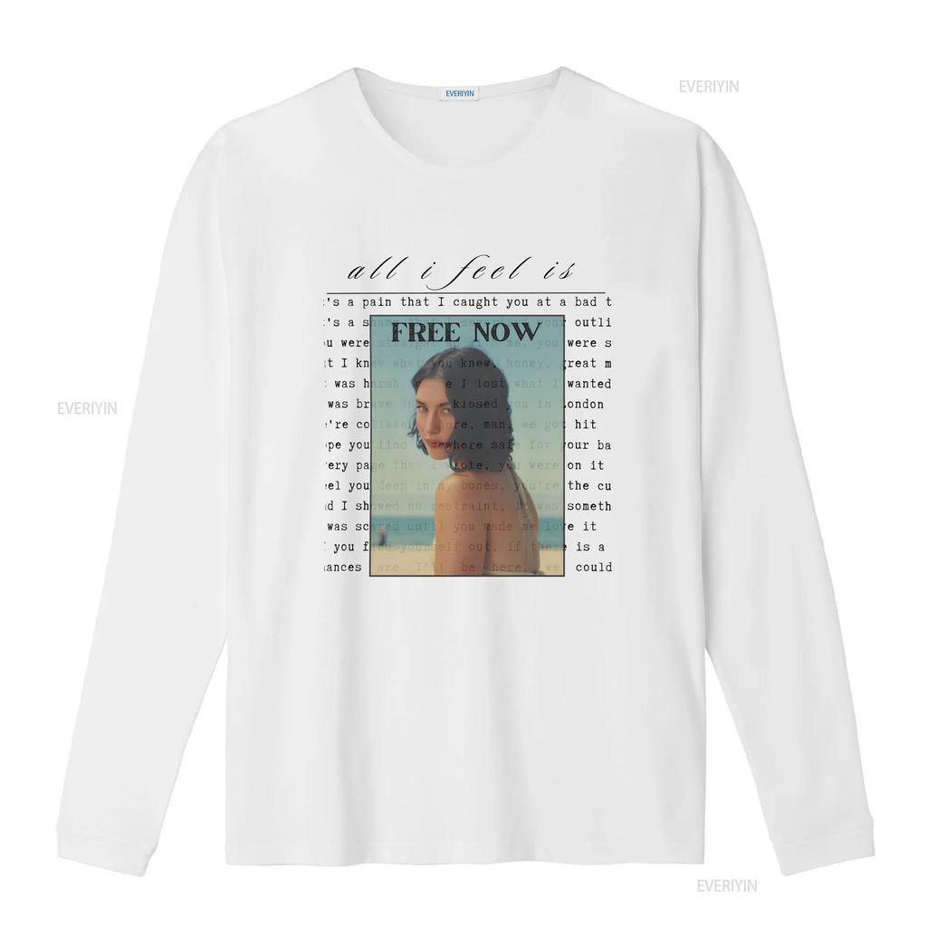 Gracie Abrams T Shirt Soft Free Now Song Lyrics The Secret of Us Album Summer vintage Washed Breathable Casual Comfortable