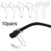 10pairs Tip Eyeglasses Eyewear Glass Accessories Transparent Silicone Anti Slip Ear Hooks