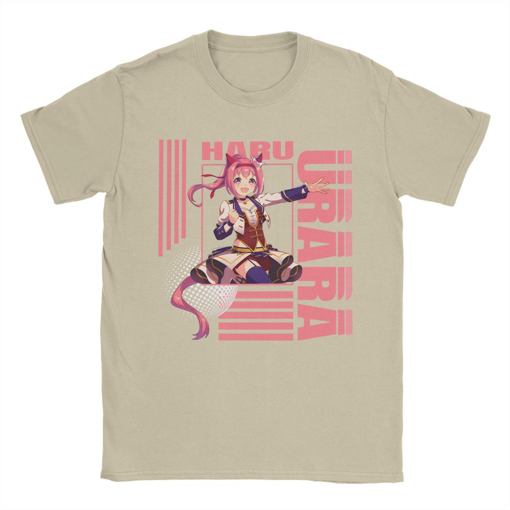 Haru urara 4 Unisexs T Shirts Hipster Tee Shirt Short Sleeve O Neck TShirts Cotton Plus Size Clothing