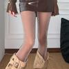 Coffee Maillard Flash Pearlescent Stockings Women'S Spring And Summer Silver Pantyhose Thin High-End Leggings Anti-Hook Silk