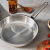 Сковорода Fissler 28 см Pure Collection, совместимая с газом, пригодна для использования в духовке, полностью из нержавеющей стали, произведена в Германии, японский серебряный огонь/IH [Авторизованный продукт]