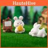 Enchanting Fairy Forest Bunny Resin Figurine Creative Tabletop Home Decor Accessory