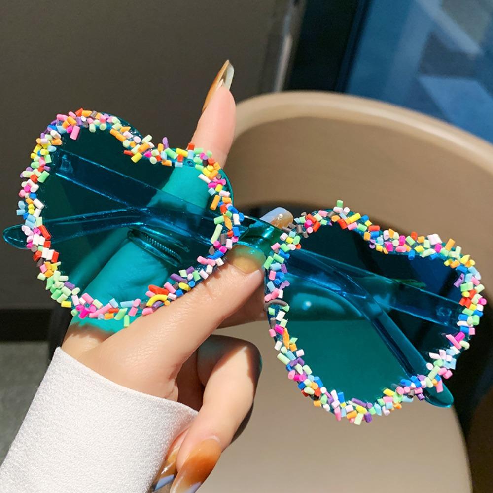 Heart Shape Love Heart Sunglasses Luxury Punk Sunglasses Trendy Vintage Sunglasses Party Eyewear
