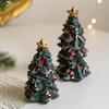 Украшение на рождественскую елку Мини смоляная рождественская елка Настольный центральный элемент для праздничной домашней вечеринки