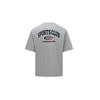 Reebok Logo Print Simple Fashion Casual Color Block Knit Crew Neck Loose Short Sleeve T-Shirt Unisex T-Shirt Gray 24SRC415UGG5