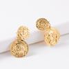 Позолоченный аватар Золотые серьги-монеты Винтажный среднеархаичный нишевый дизайн высокого класса темная слава