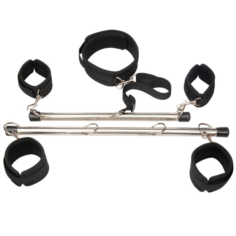 Multi Position Spreader Bar Kit Collar Cuffs Restraints Spreader Bars
