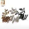 Black Countersunk Flat Head Stainless Steel Self-Tapping Screws for Kitchen Cabinets and Household Use.