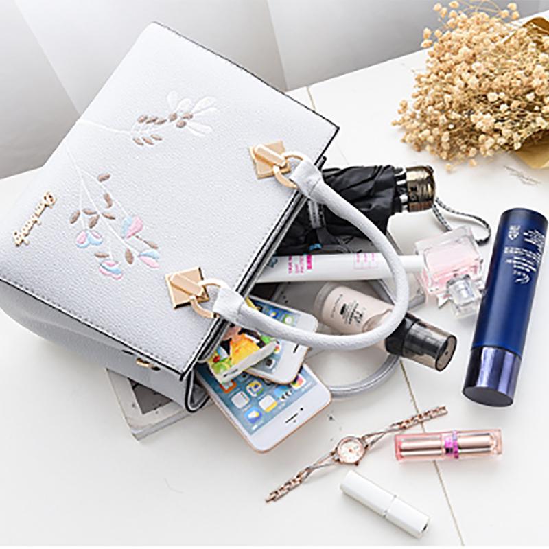 Модная женская сумка SCIONE из искусственной кожи с вышивкой