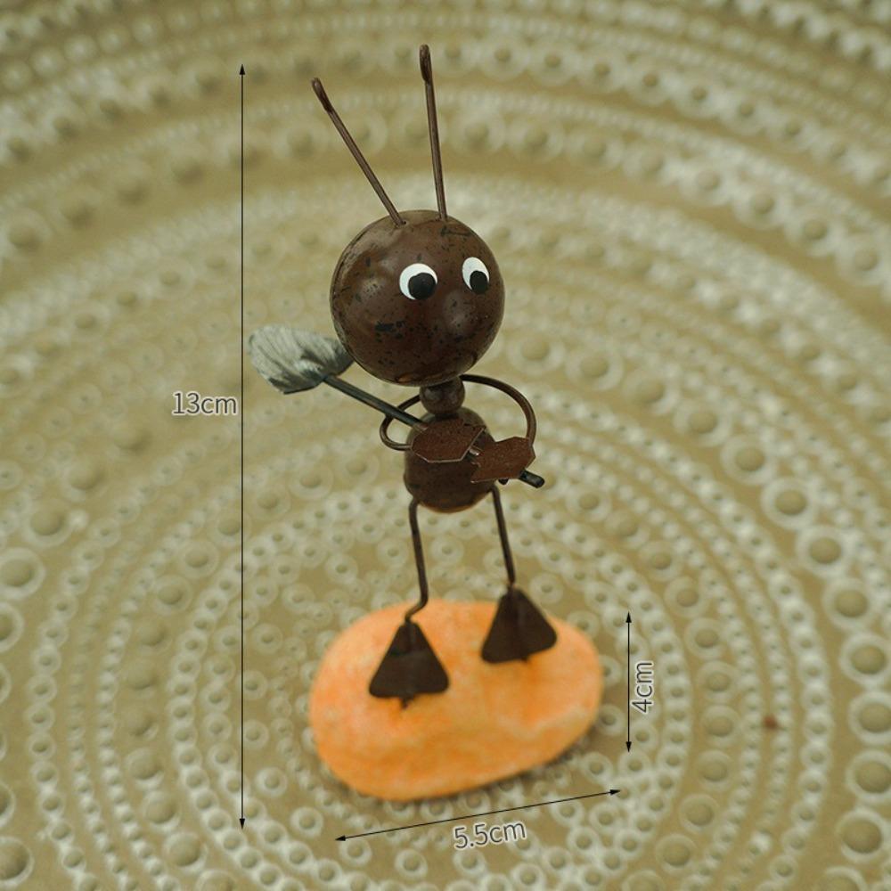 Reading Ant Metal Ant Ornament Iron Figurine Miniature New Ant Miniature Sculpture