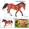 Oenux Оригинал Лесной Дикий Степной Конь Сельскохозяйственное Животное Лошадь Реалистичная Модель Фигурки Хафлингер Ферганский конь ПВХ Фигурки Игрушка Ребенок