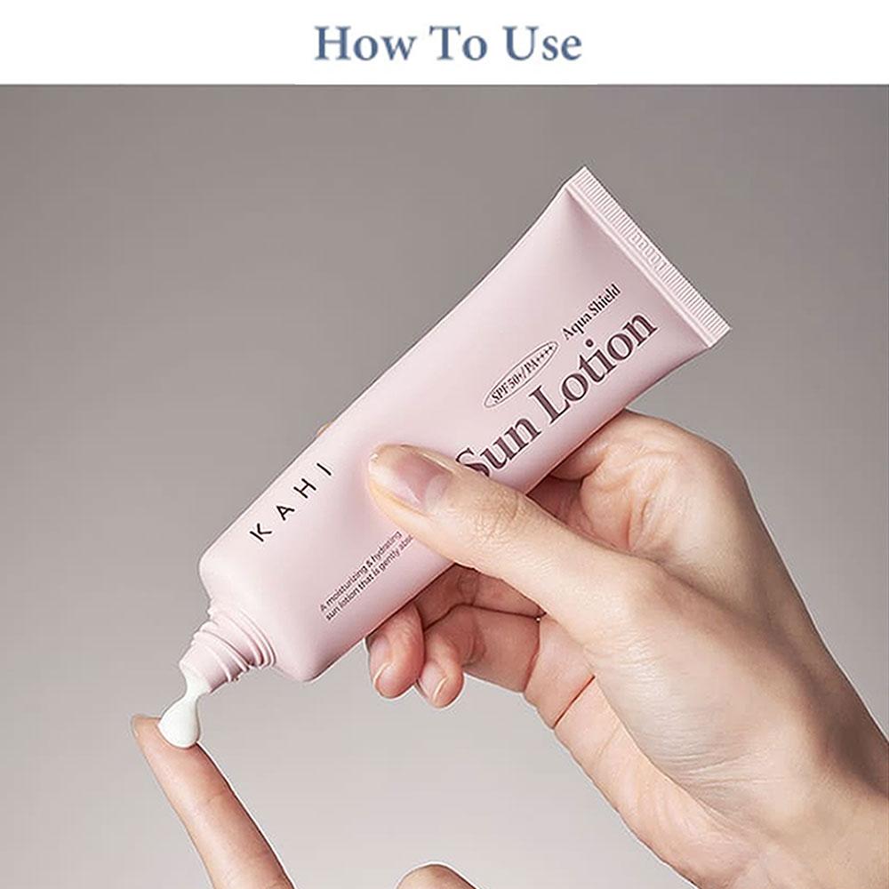 KAHI Солнцезащитный лосьон Aqua Shield 50 мл (SPF50 +)