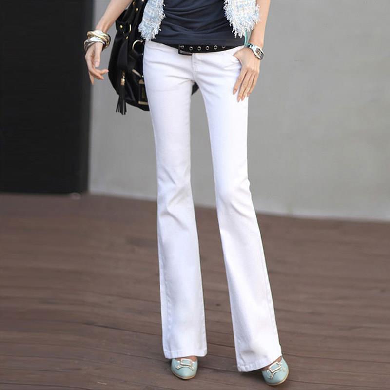 High-Waisted Light Blue Flared Jeans for Tall Women - Summer 2025 Slim-Fit Bell-Bottoms