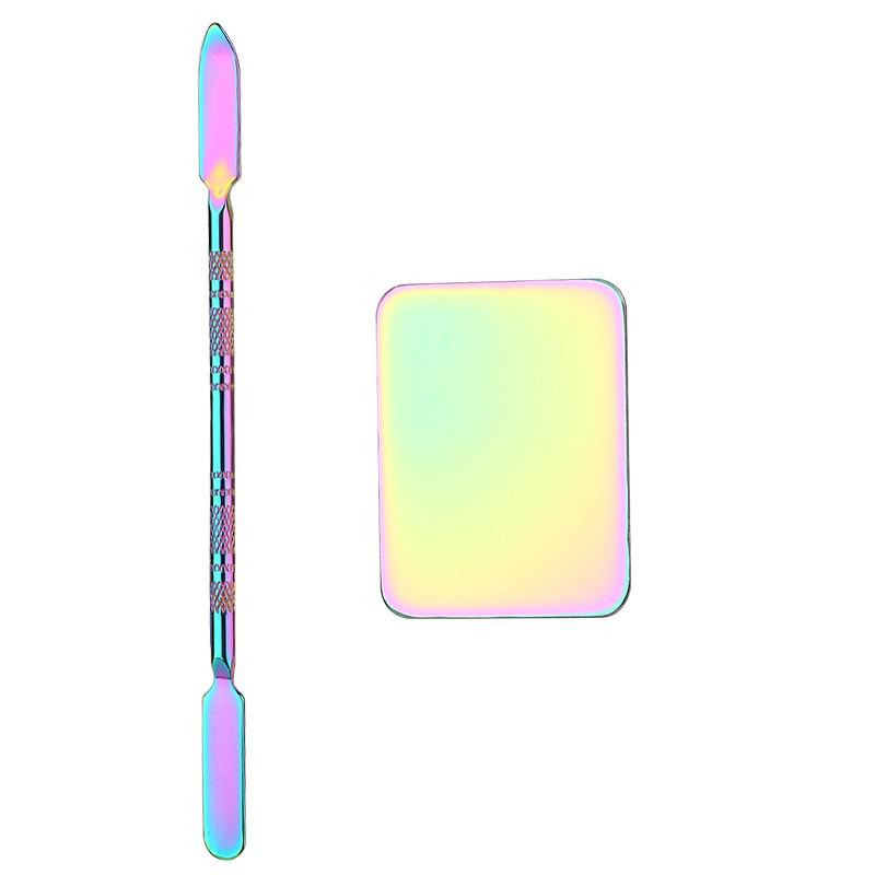 Набор палитр из нержавеющей стали для нейл-арта и макияжа для тональной основы и теней для век