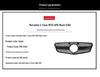 Replacement Black Grille for 2009-2013 Mercedes-Benz E-Class W212 AMG Models