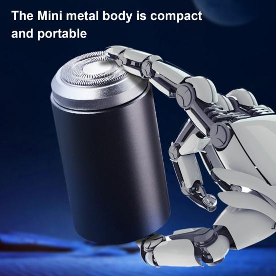 Мини-электробритва USB-C перезаряжаемая IPX7 водонепроницаемая дорожная бритва портативная мужская триммер для удаления волос бороды инструмент для отца мужа парня подарок