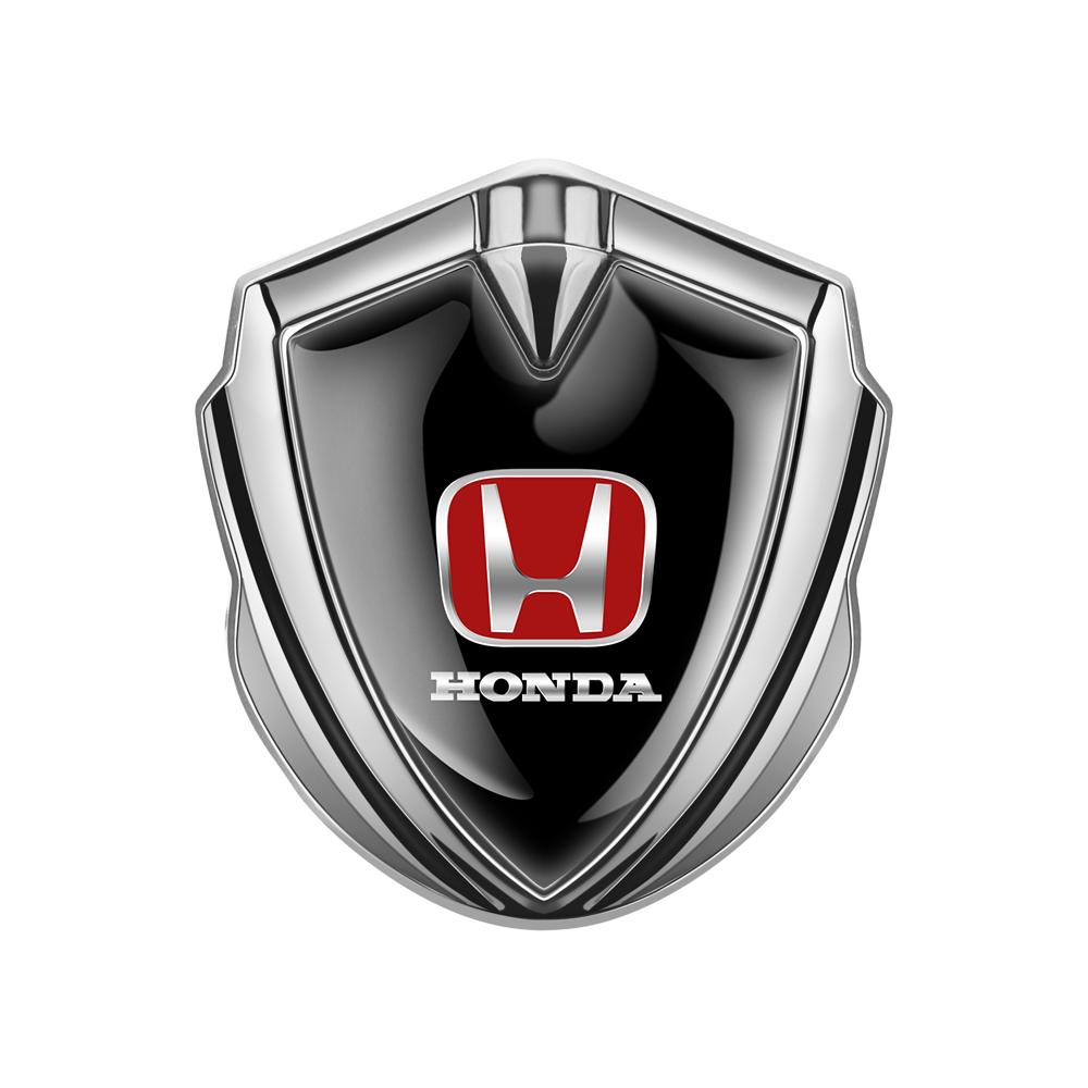 QLN2 3D Metal Car Body Fender Emblem Shield Stickers Decor Auto For Honda Type R S XR-V CR-V UR-V CR-Z Fit Mugen Power XR-V Pilot Crv