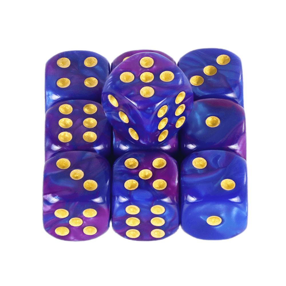 Mix Color Effect 12mm D6 Double Cube Playing for Gambling Board Game,Tabletop Game,games Poker Dice,