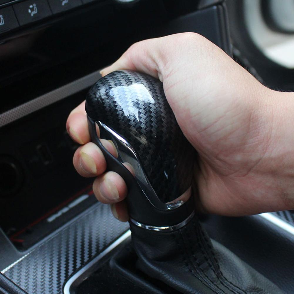 Для MG ZS 2017 2018 2019 2020 EV MG6 углеродное волокно ABS ручка переключения передач автомобиля головка крышки отделка автомобильные аксессуары интерьер