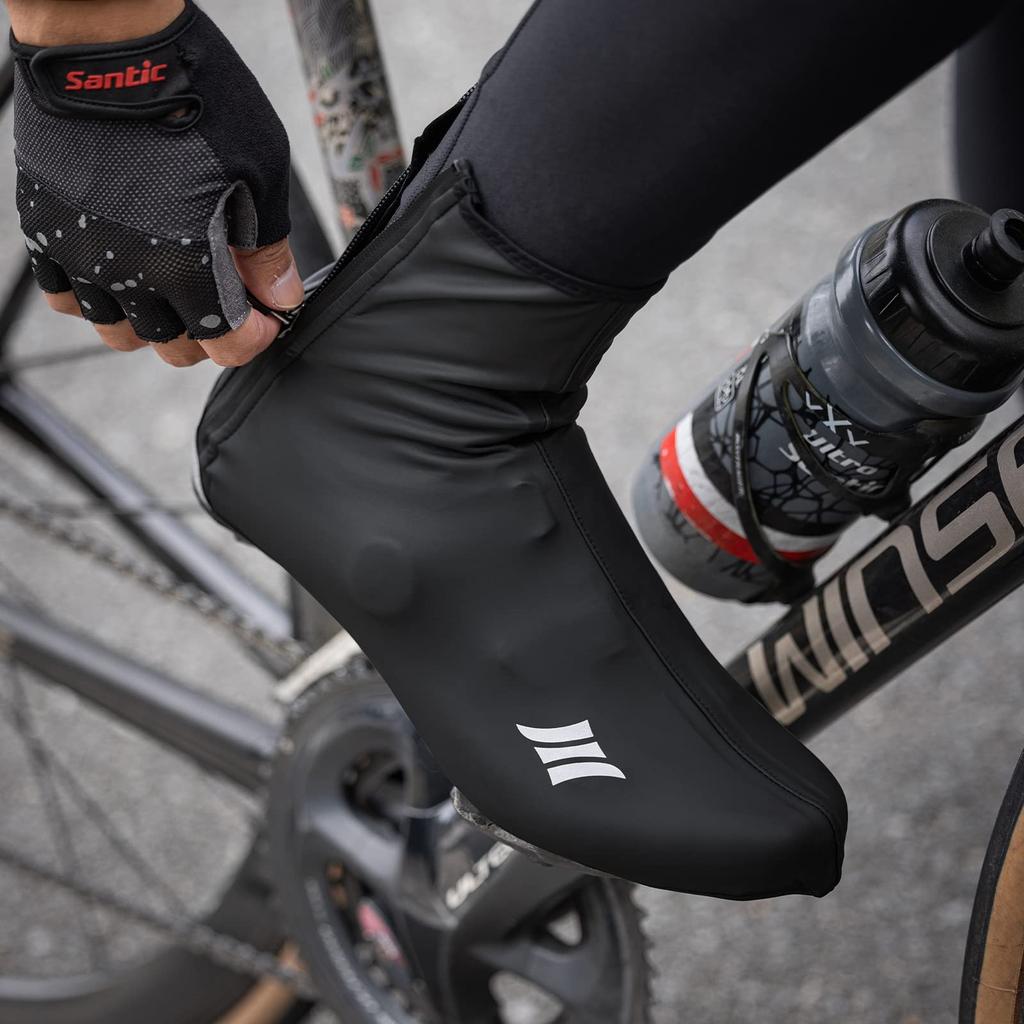 Santic Shoe Covers for Bicycles and Road Cycling Shoe Cold and Windbreak Bikes, Covers, Protection, Windproof, Waterproof,
